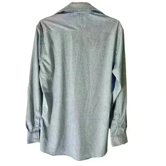 Perry Ellis Men's Blue Geo print Long Sleeve Button down Shirt Size Medium - Picture 3 of 6